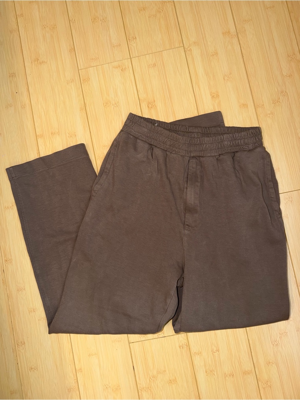 Zara Mens Cotton Lounge Pants - Brown - Size Small